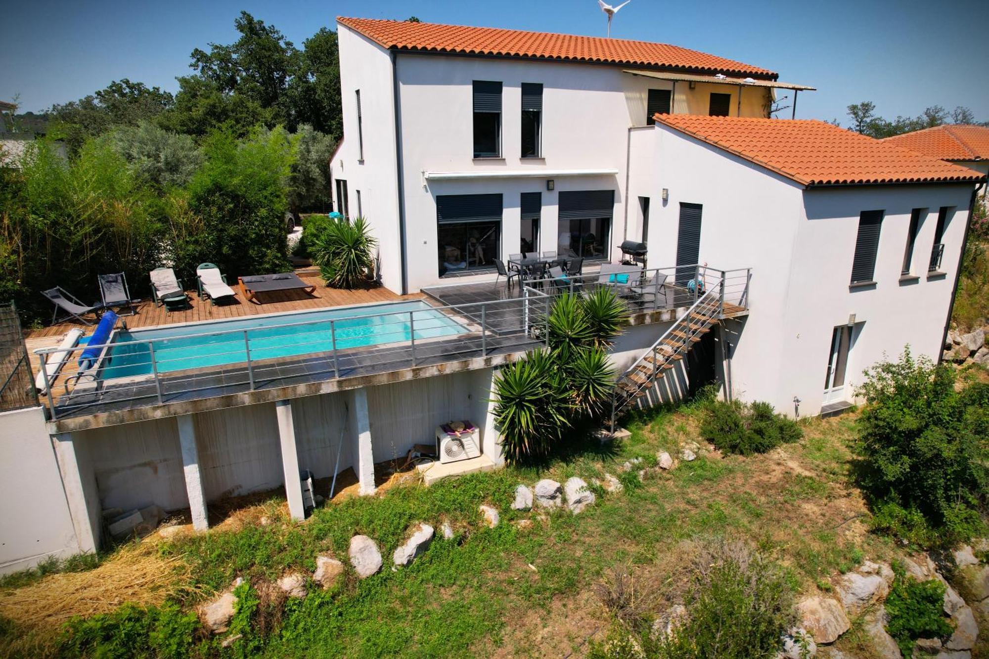 Villa Contemporaine, Jardin Mediterraneen Et Piscine Privee Saint-Jean-Pla-de-Corts Exterior foto